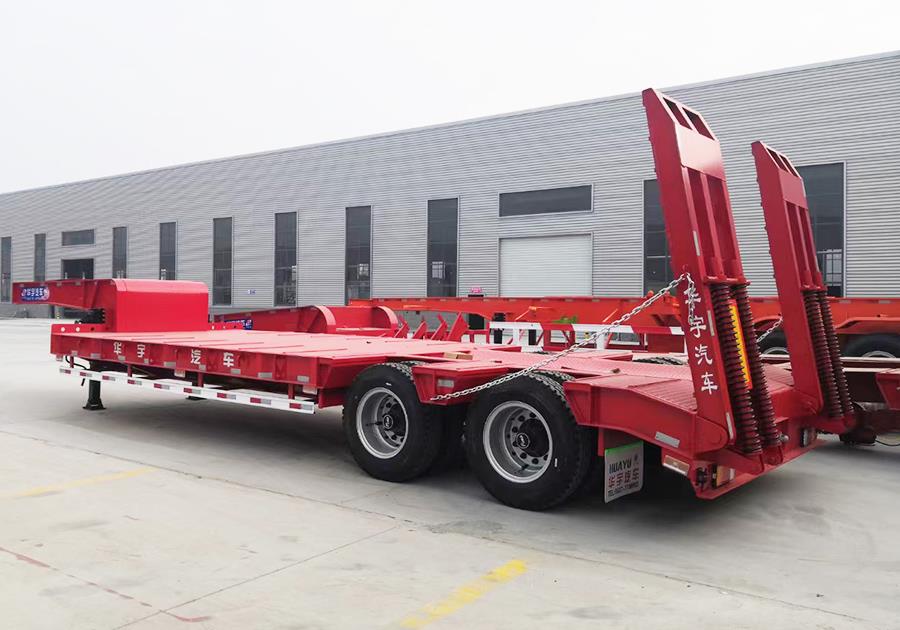2 axles 40tons lowbed trailer