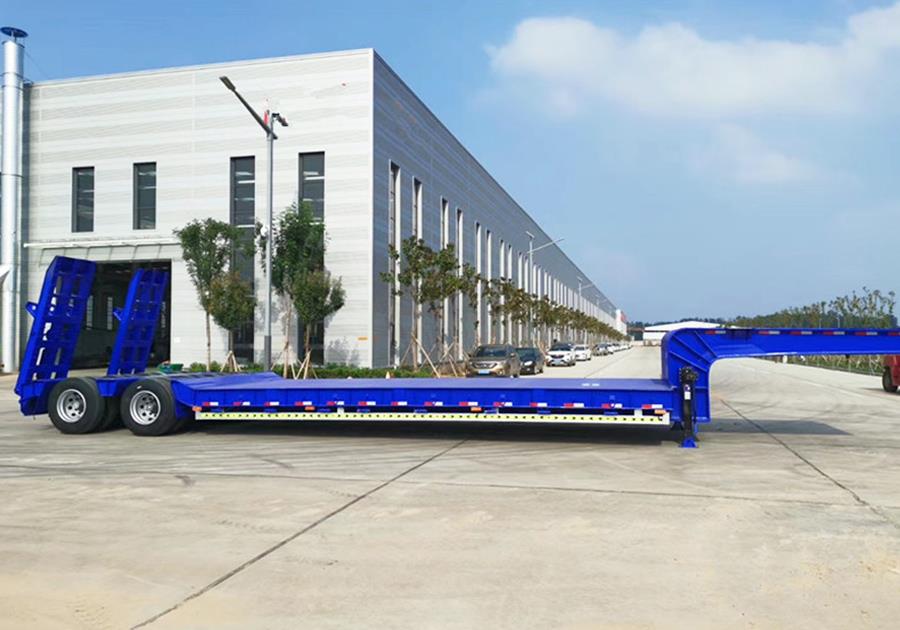 2 Lines 4 axles 80tons lowbed trailer