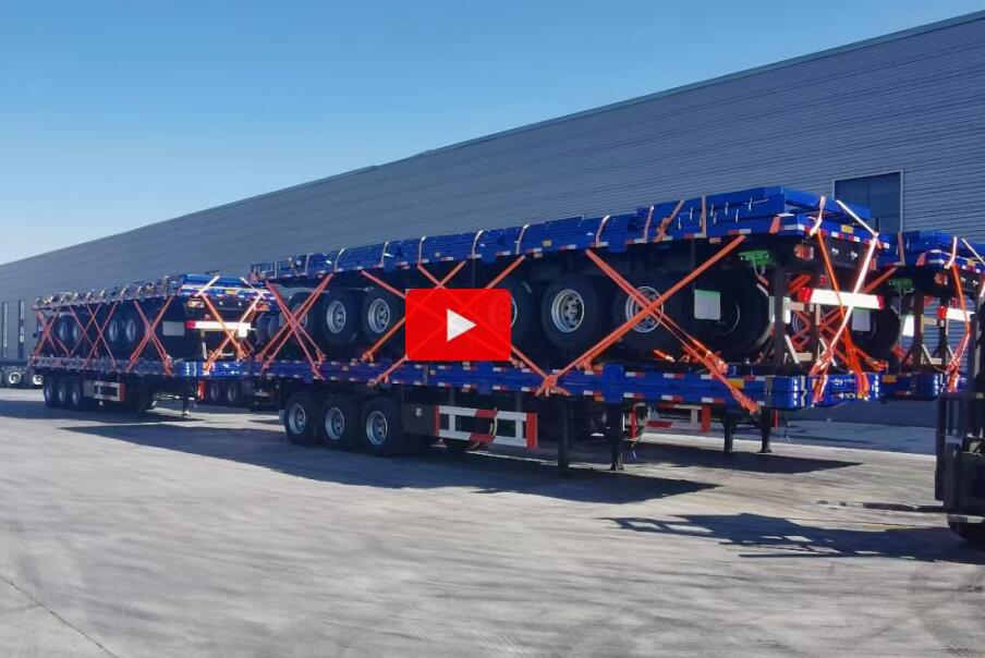 3 axles 40ft dropside trailer for Nigeria