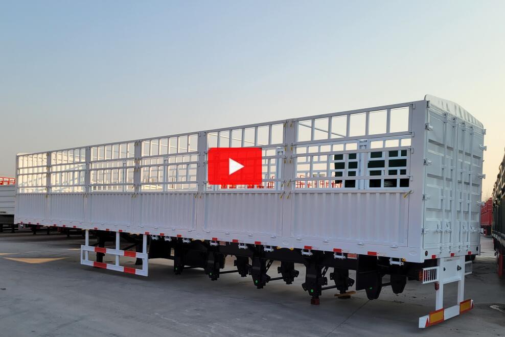 4 axles 180cm dropside trailer
