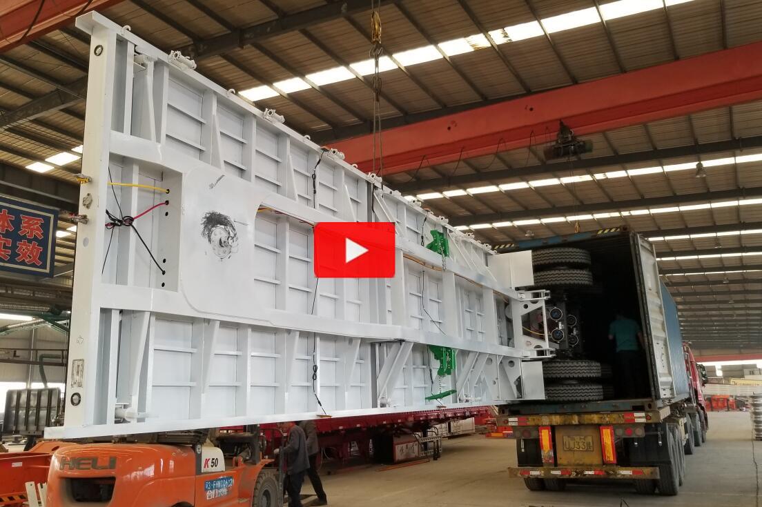 40ft dropside trailer load container