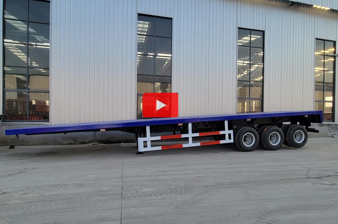 3 axles 40ft flatbed trailer