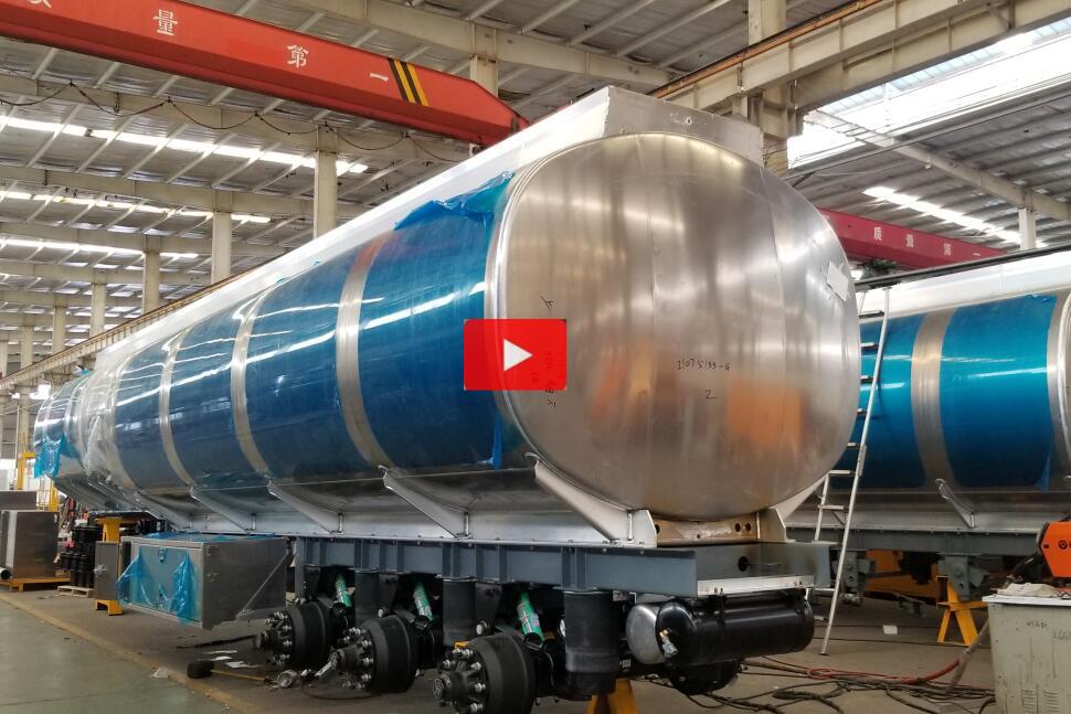 48000Liters alloy tank trailer with vapor recovery system