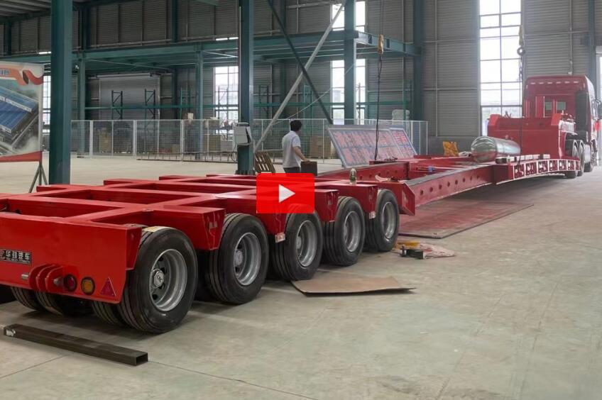 5lines 10axles lowbed trailer with extendable