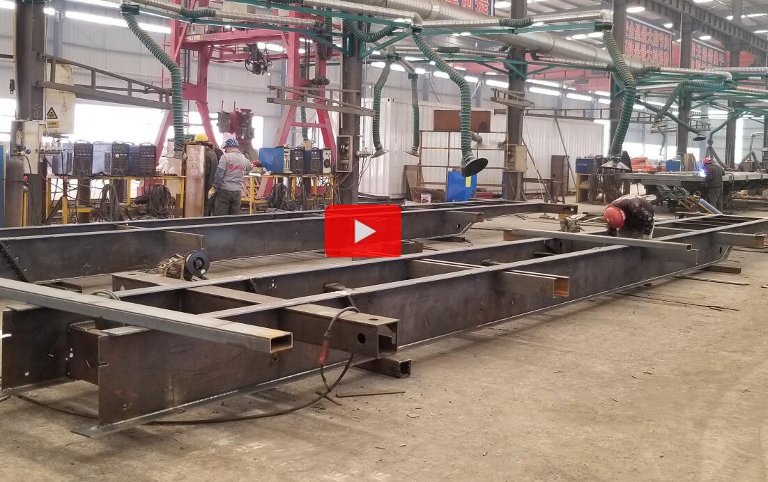 40ft skeletal trailer chassis welding