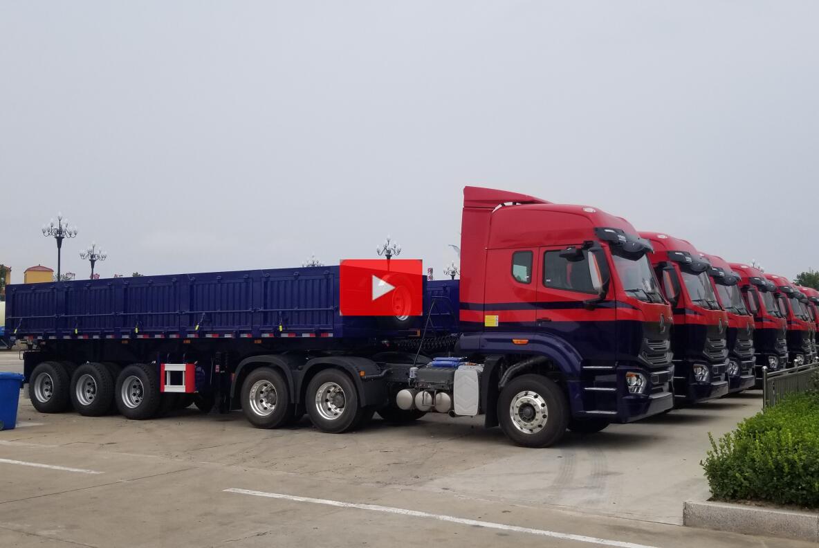 3 axles 25m3 side tipper trailer for coal transport