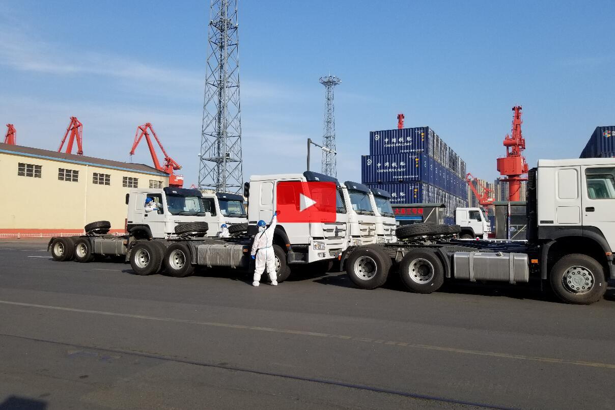 6x4 371hp SINOTRUK HOWO truck to Ehiopia