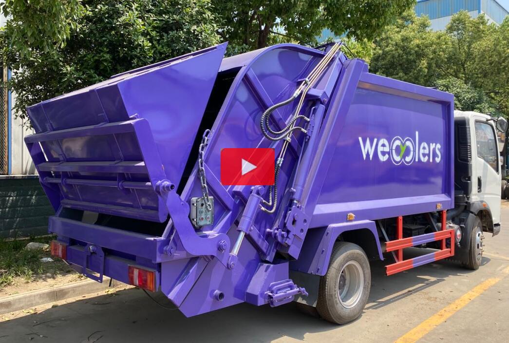 7m3 compactor garbage truck to Congo