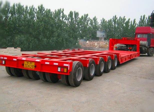 5 lines 10 axles 120tons lowbed trailer